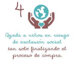 Ayuda a niÃ±os en riesgo de exclusiÃ³n social finalizando el proceso de compra